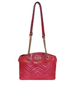Marmont Tote M, Matelasse Leather, Red, 443501, 1* (10)